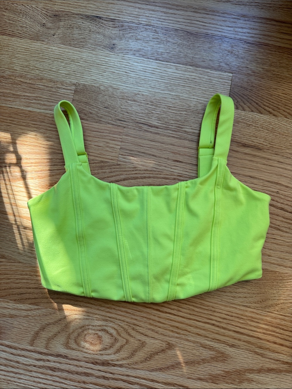 Jo and Jax Neon Lime Bra Top